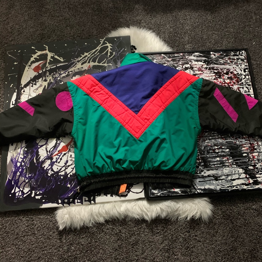 Obermeyer puffer jacket (rainbow)